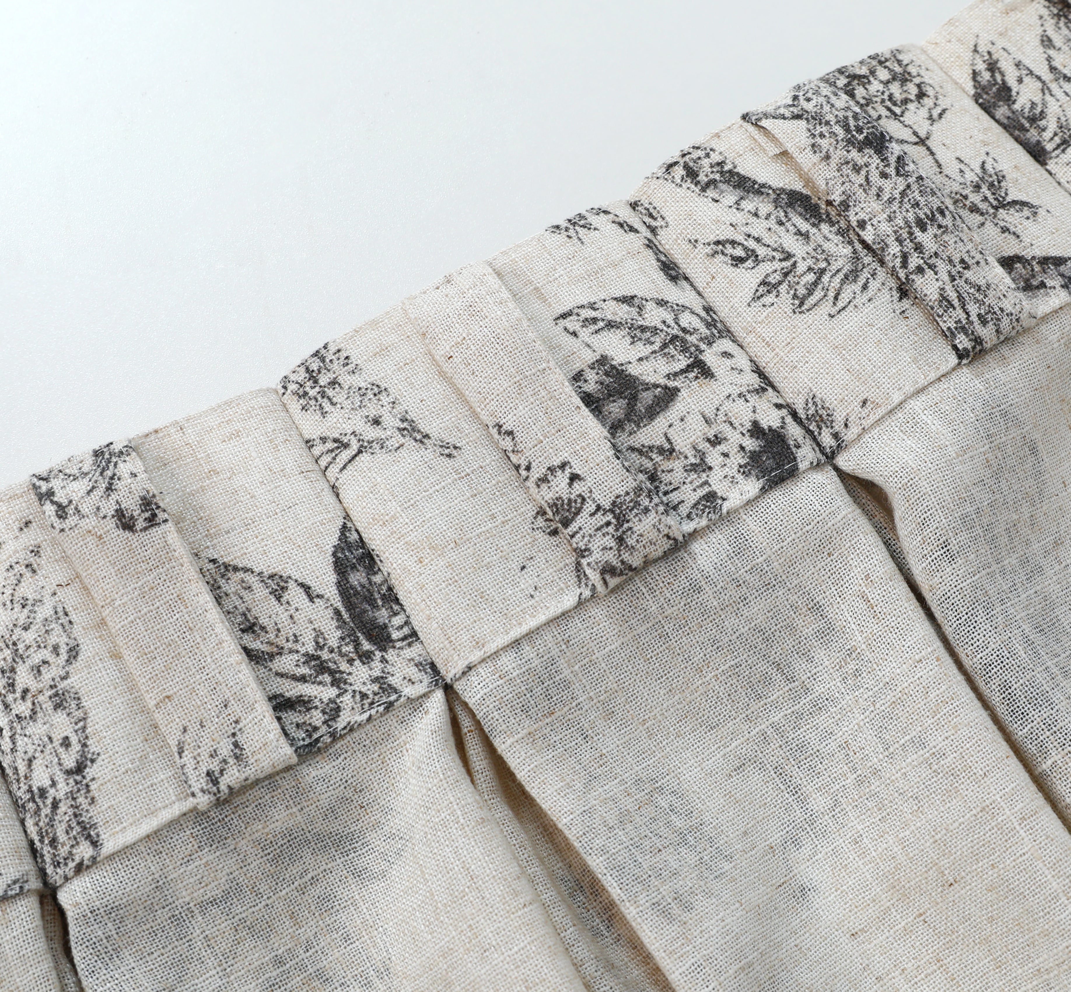 Curtains - Peacock Pinch Pleated Curtains (2 Panels)