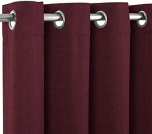 Load image into Gallery viewer, North Hills Home Natural/Charcoal/Gray/Red/Coffee Jacquard Textured Weave Curtains, Blackout Curtain Drapes for Bedroom Living Room Polyester Ashbury Grommet Panel