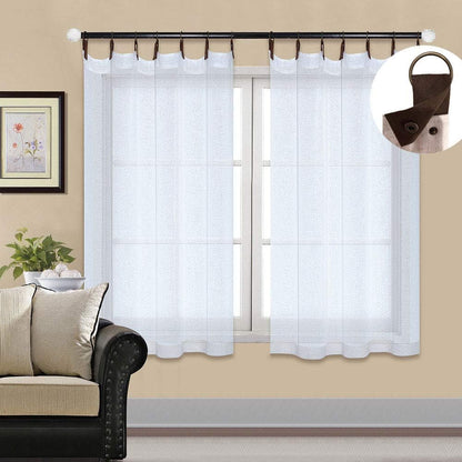 Drapes- Semi-Sheer Curtains (French Style) 2 Panels