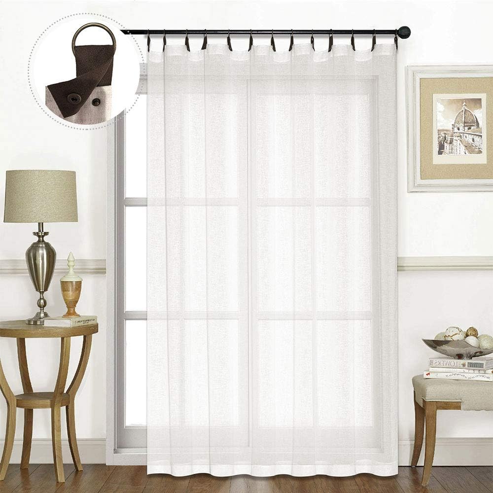 Drapes- Semi-Sheer Curtains (French Style) 2 Panels