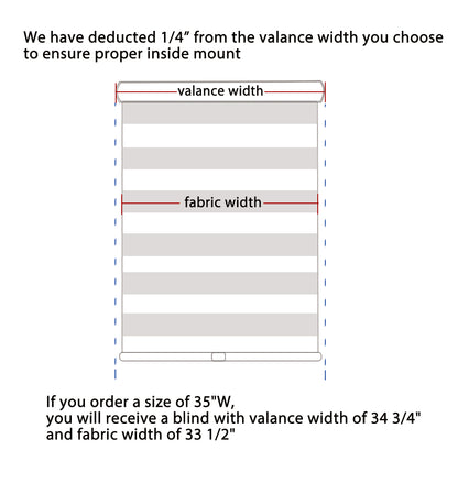 Zebra Shade Cordless, Dual Mode, Lets Light in and Blocks Light out