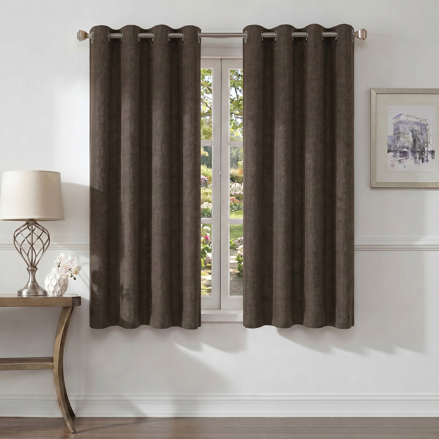 Curtains - Premium Soft Curtain with Cashmere Feel 2 Panels