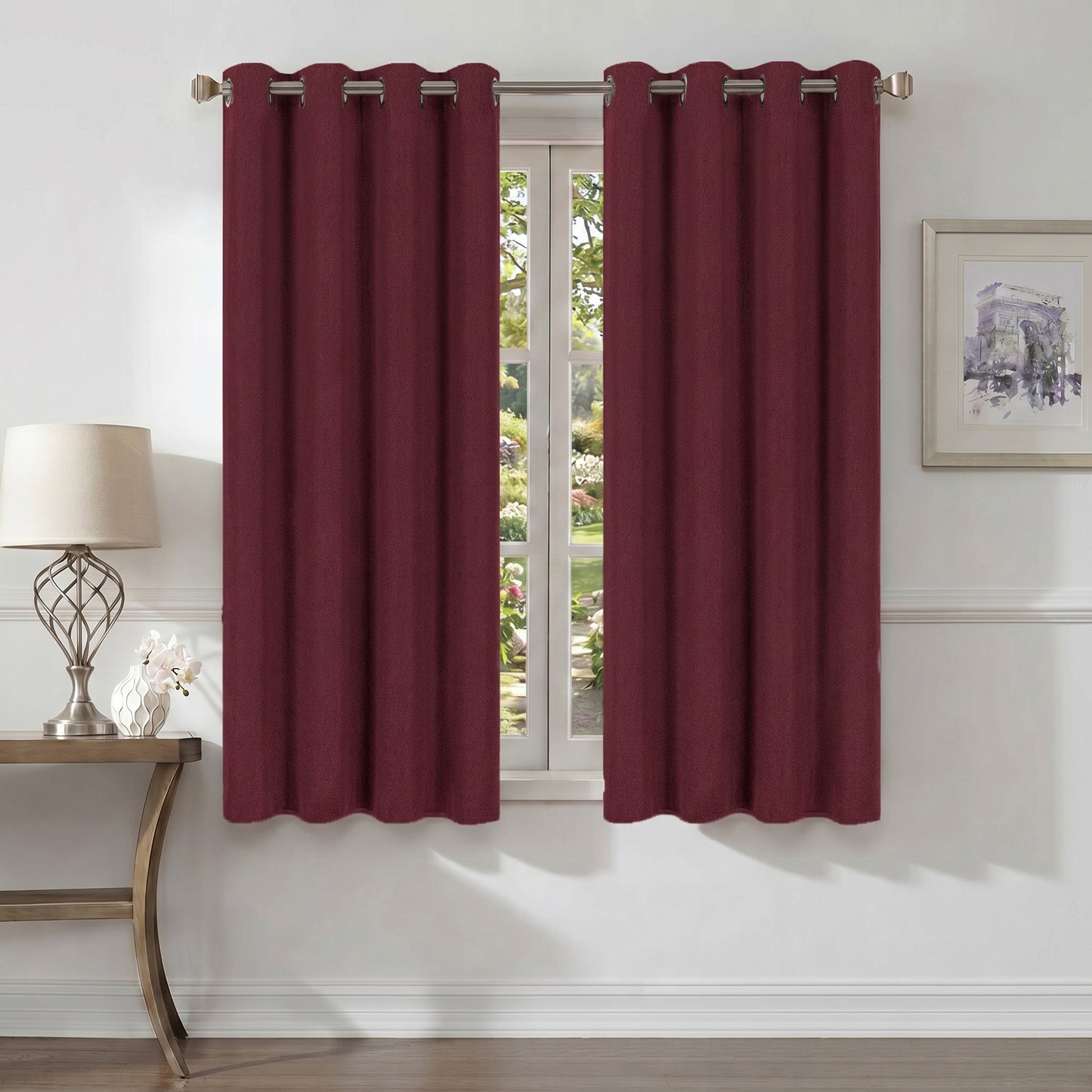 Curtains - Premium Soft Curtain with Cashmere Feel 2 Panels