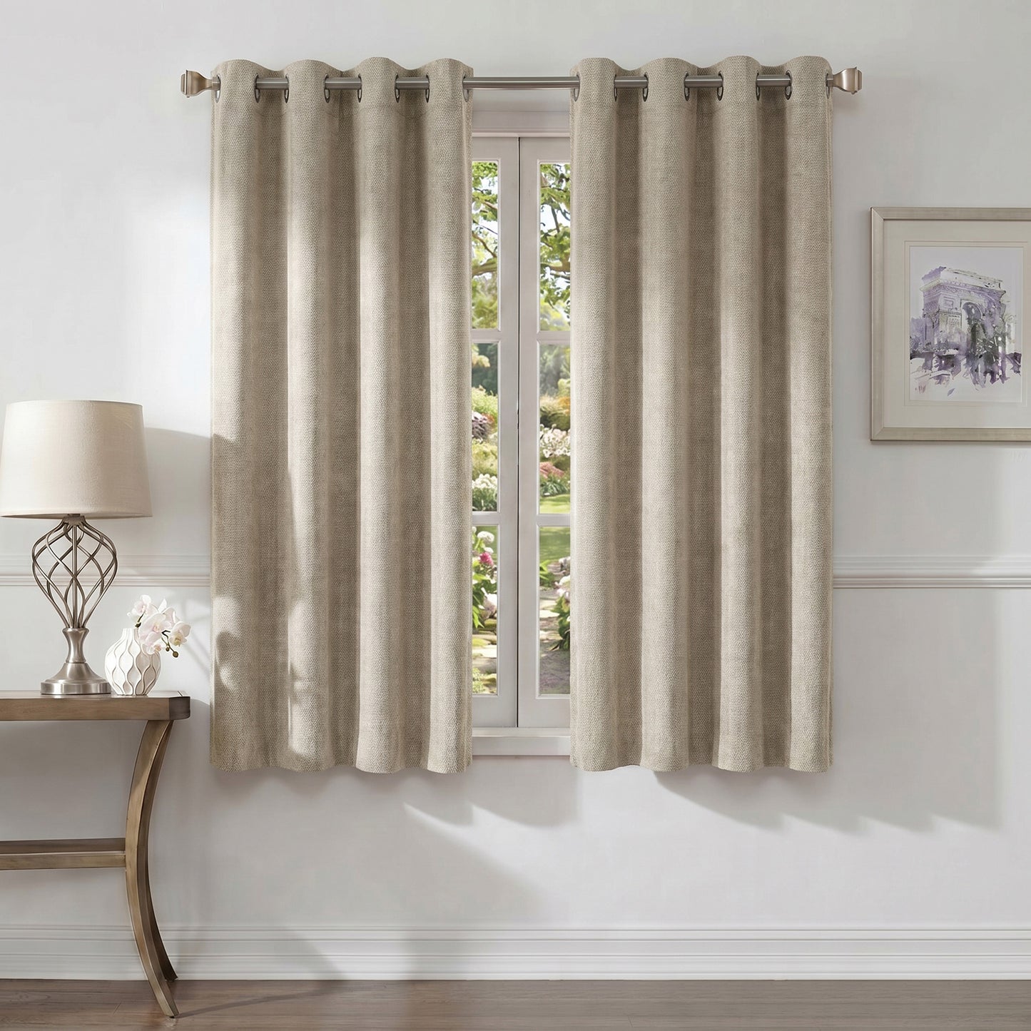 Curtains - Premium Soft Curtain with Cashmere Feel 2 Panels