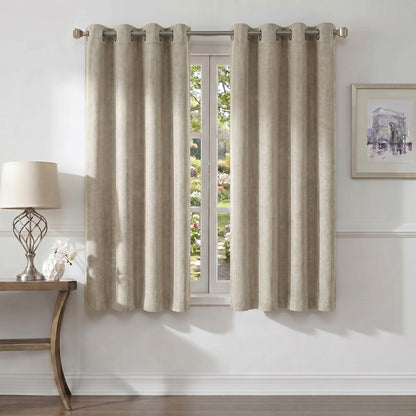 Curtains - Premium Soft Curtain with Cashmere Feel 2 Panels