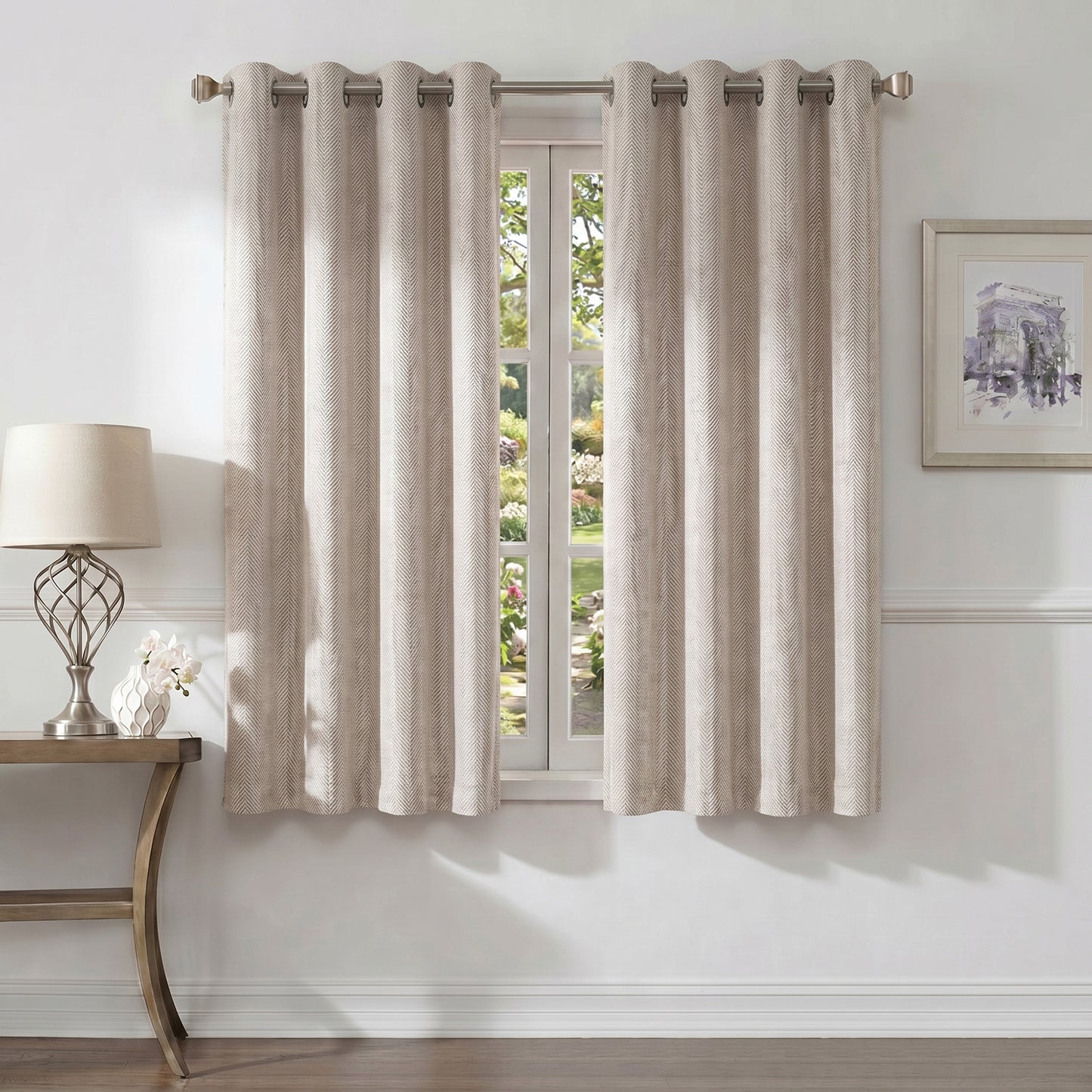 Curtains - Premium Soft Curtain with Cashmere Feel 2 Panels