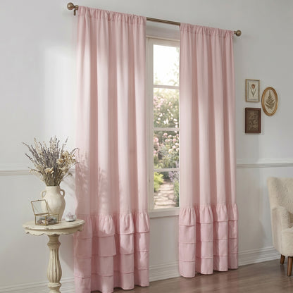 Drapes - Soft Microfiber Fabric Window Drapes 2 Panels (42" W X 84" H)