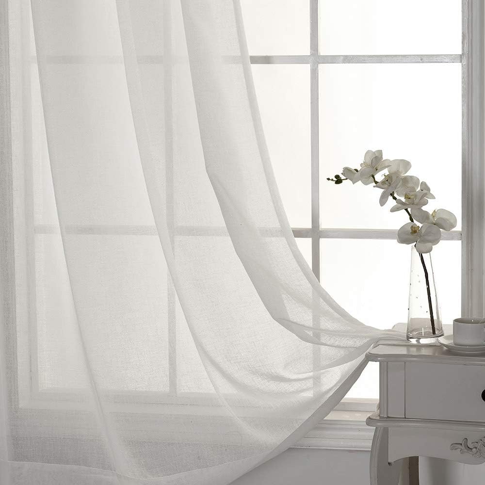 Drapes- Semi-Sheer Curtains (French Style) 2 Panels