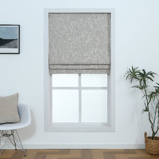 Motorized Roman Shades (LINEN)