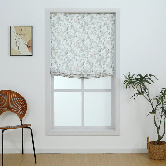 Blossombird Roman Shades, Light Filtering Blinds, Cordless Lift