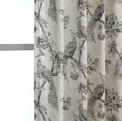 Curtains - Peacock Pinch Pleated Curtains (2 Panels)