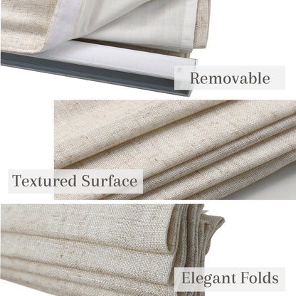 Linen Bliss Roman Shades
