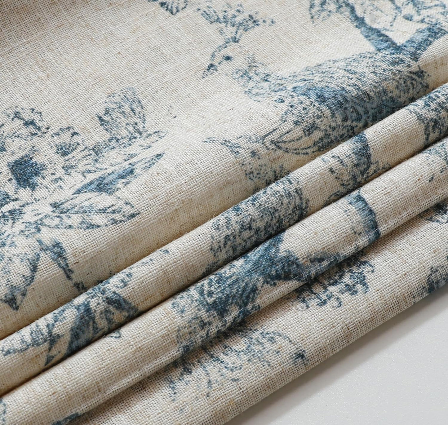 Peacock 100%Blackout Roman Shade Linen Blended