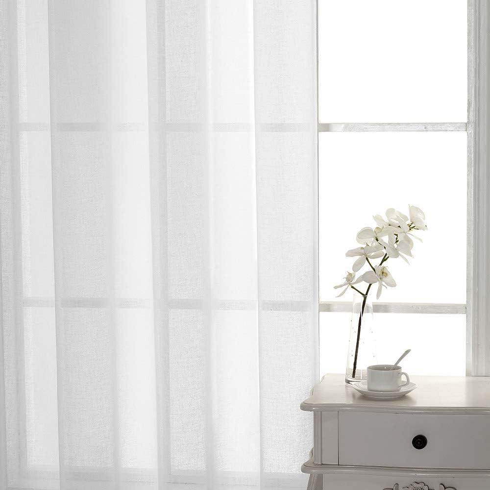 Drapes- Semi-Sheer Curtains (French Style) 2 Panels