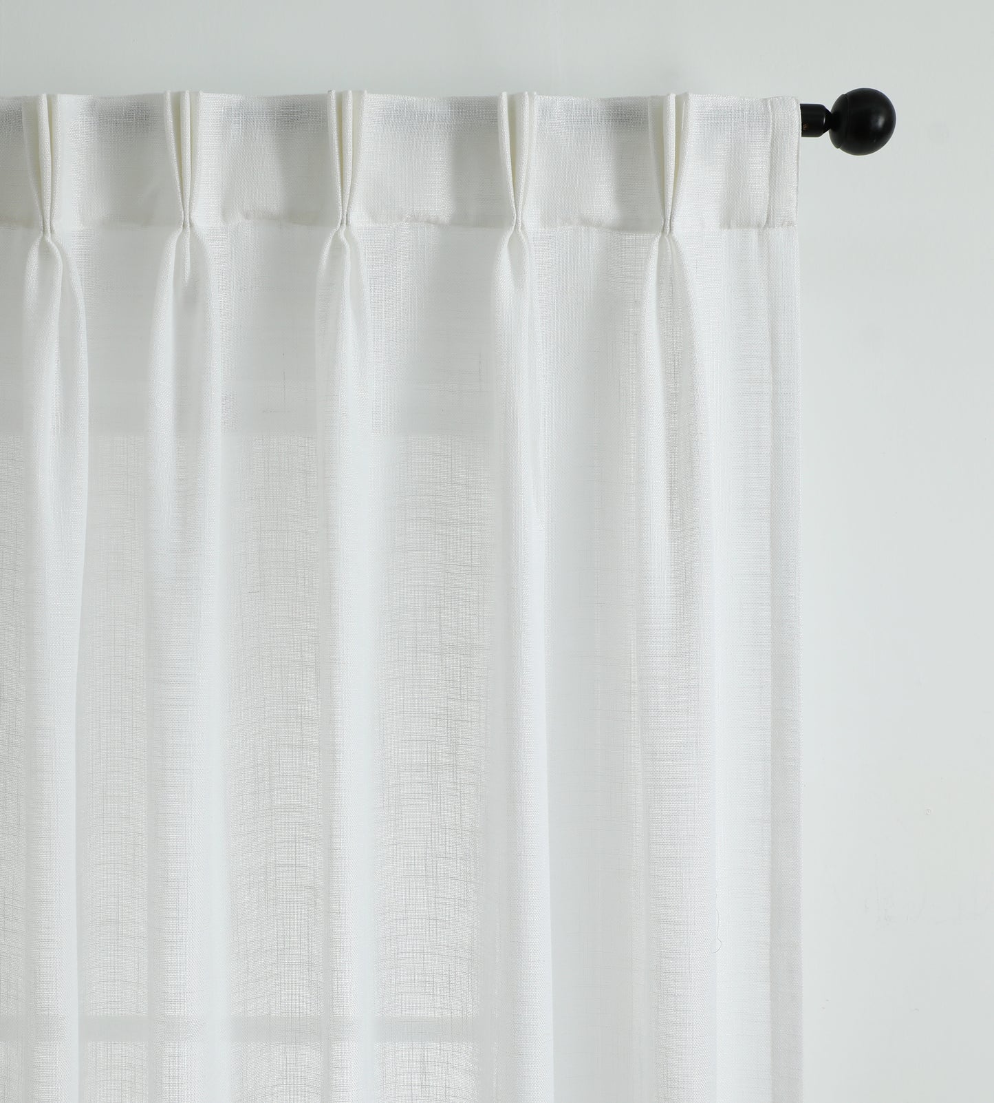 Curtains - Linen Blend Pinch Pleated Curtains (2 Panels)