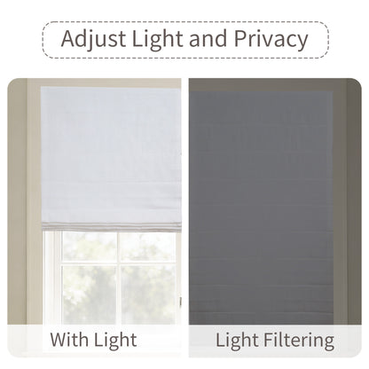 Linen Bliss Roman Shades