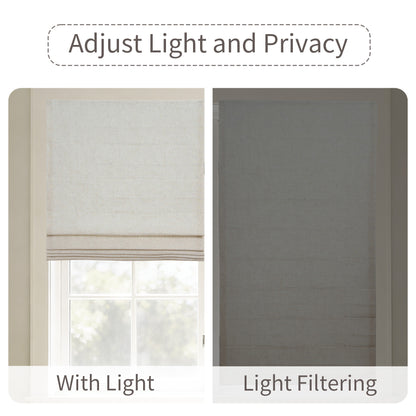 Linen Bliss Roman Shades
