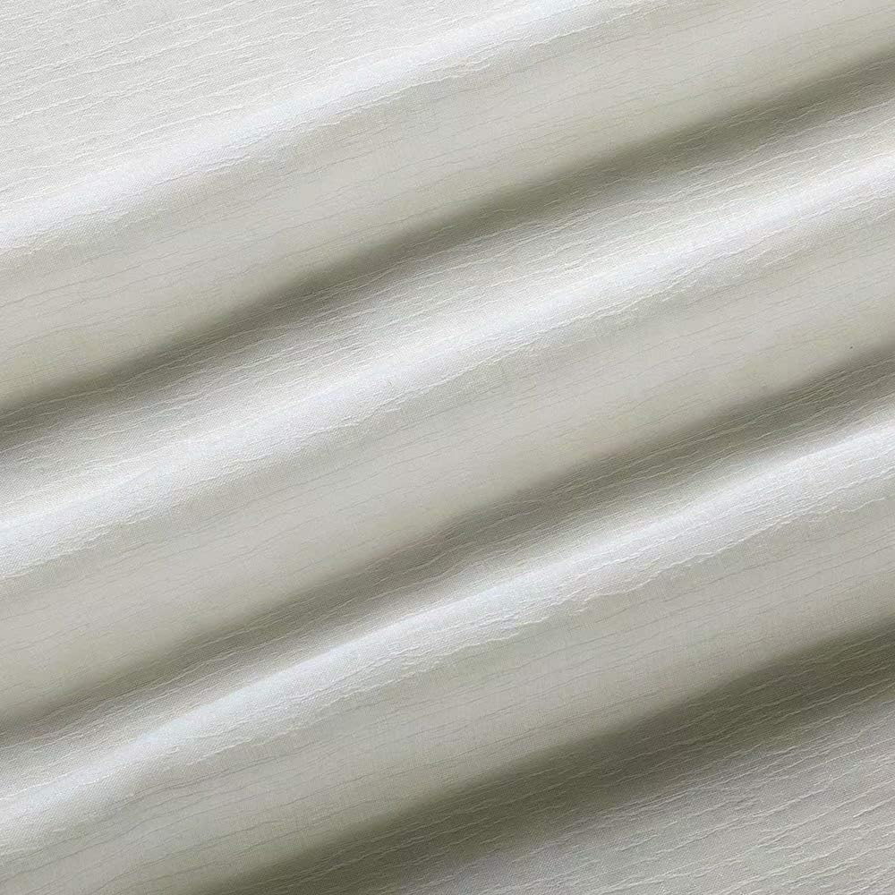 Curtains -Sheer Voile Curtains with Jacquard-Style Texture 2 Panels