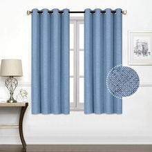 Load image into Gallery viewer, Everyday Celebration 84 Inch Total Blackout Curtains with Liner, Solid Grommet Thermal Insulated Soundproof Blackout Window Curtain Drapes for Living Room