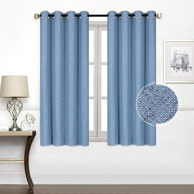 Everyday Celebration 84 Inch Total Blackout Curtains with Liner, Solid Grommet Thermal Insulated Soundproof Blackout Window Curtain Drapes for Living Room