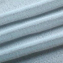 将图片加载到图库查看器，Everyday Celebration 45 Inches Semi Sheer Curtains Blue, Jacquard Curtains Sheer with Grommet - Linen Voile Drapes for Bedroom