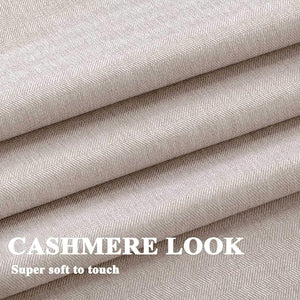 Everyday Celebration Striped Semi Sheer Curtains for Living Room, Grommet Voile Sheer Curtain Drapes for Bedroom