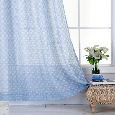 Everyday Celebration 84 Inch Sheer Curtains, Polka Dots Ombre Semi Sheer Voile Drapes for Bedroom Living Room