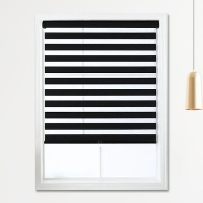 Zebra Shade Cordless, Dual Mode, Lets Light in and Blocks Light out