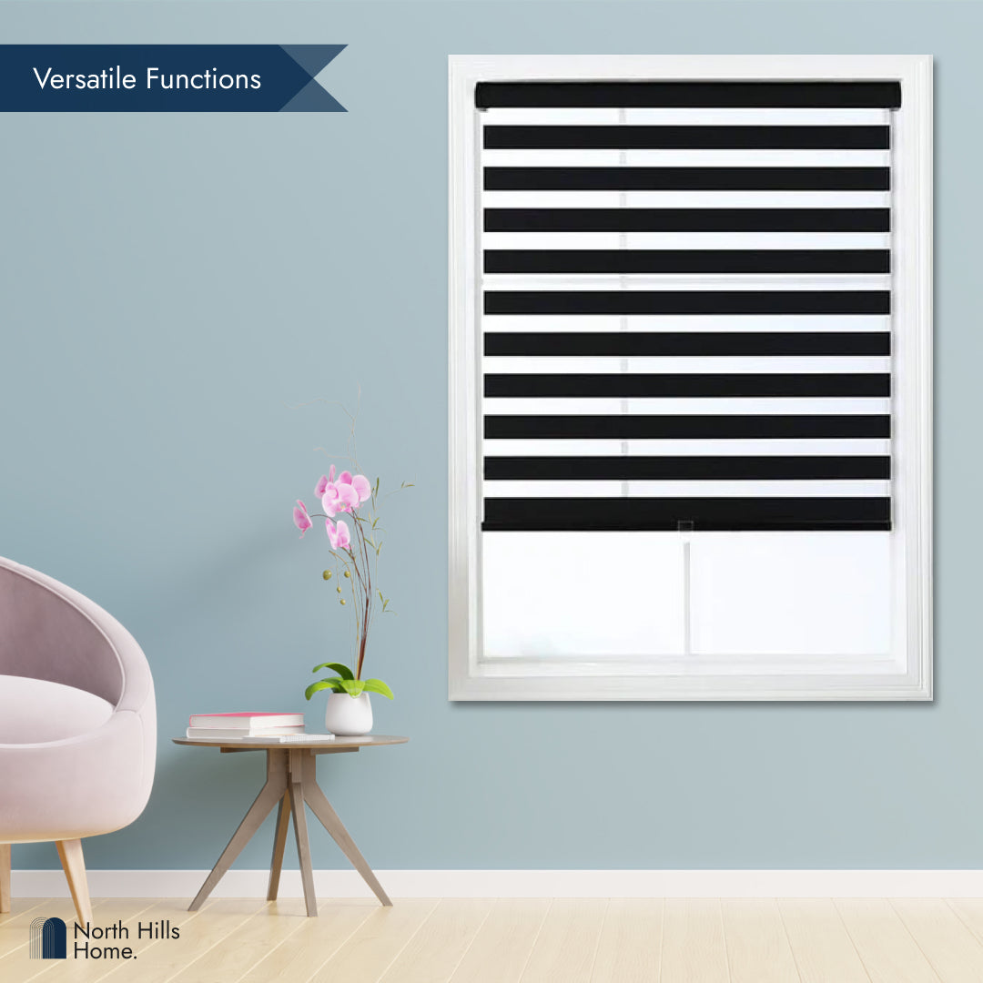 Zebra Roller Shades | Blackout Window Blinds