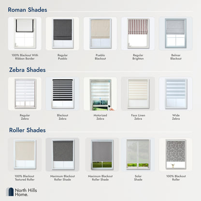 Zebra Blinds - Wide & Thick Stripe Roller Shade