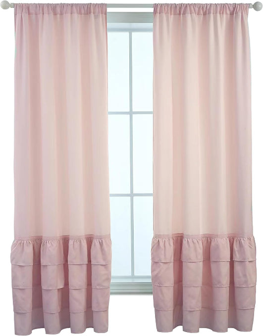 Drapes - Soft Microfiber Fabric Window Drapes 2 Panels (42" W X 84" H)