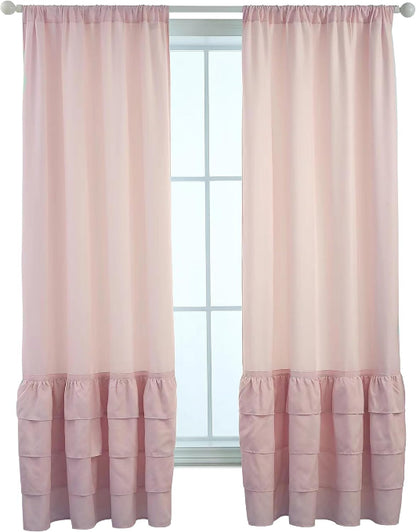 Drapes - Soft Microfiber Fabric Window Drapes 2 Panels (42" W X 84" H)
