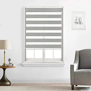 Zebra Blinds - Cordless Roller Blinds - Gray