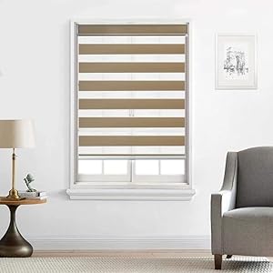 Zebra Blinds - Cordless Roller Blinds - Taupe