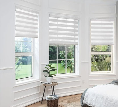 Zebra Shade Cordless, Dual Mode, Lets Light in and Blocks Light out