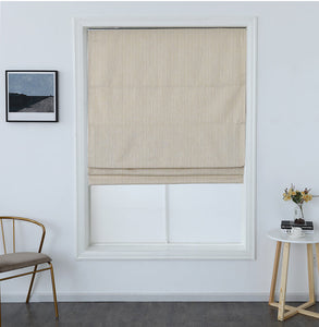 Cordless Room Darkening Blind&Shades for Windows, Textured Woven Thermal Insulated Windows Polyester Pueblo Roman Blind