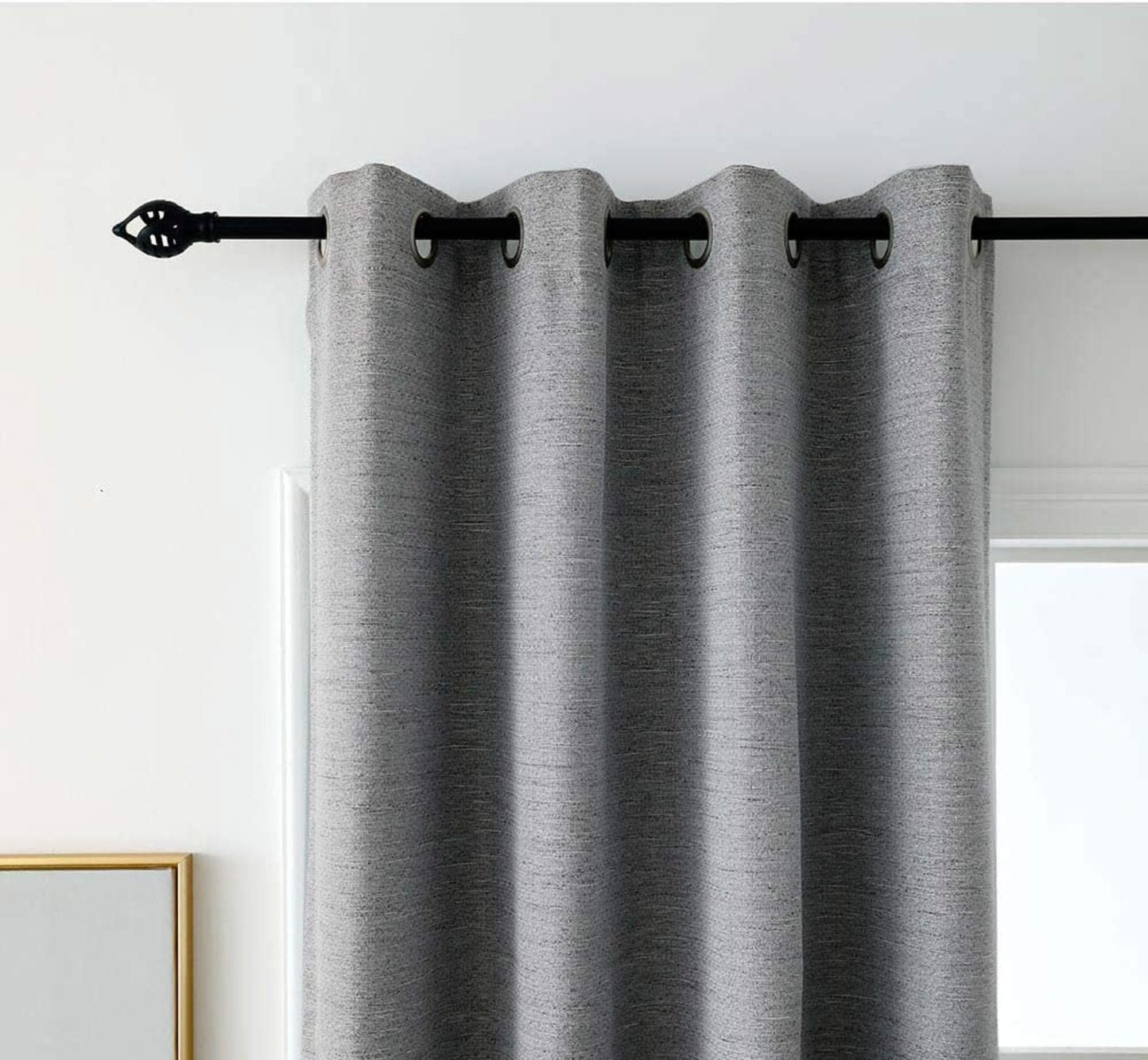 North Hills Home Grommet Panel Curtains Ash Grey/Stone/Pewter/Indigo Blue Belmar For Indoor and Commercial Use