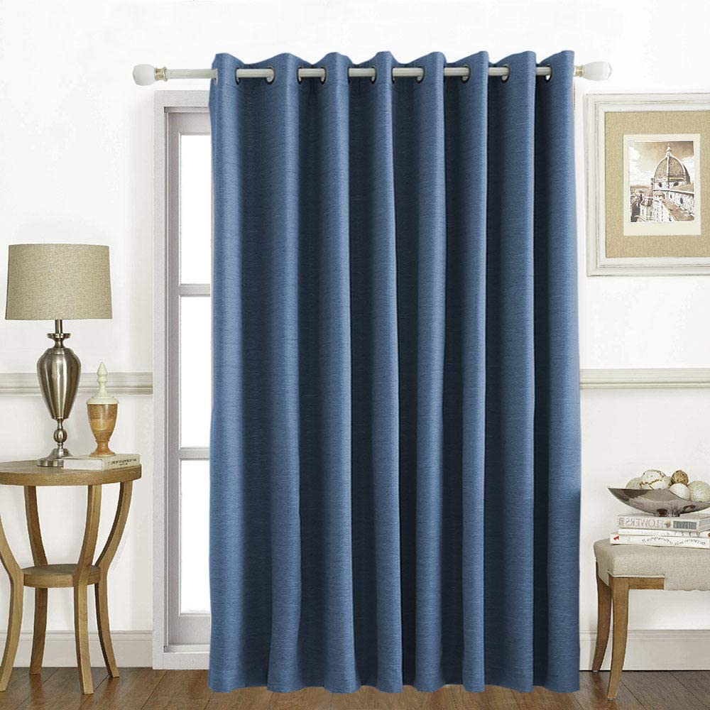 North Hills Home Grommet Panel Curtains Ash Grey/Stone/Pewter/Indigo Blue Belmar For Indoor and Commercial Use