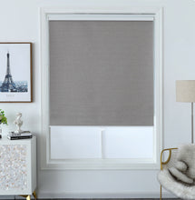 Load image into Gallery viewer, North Hills Home Polyester Hudson Blackout Roller Shade Salt/Pepper