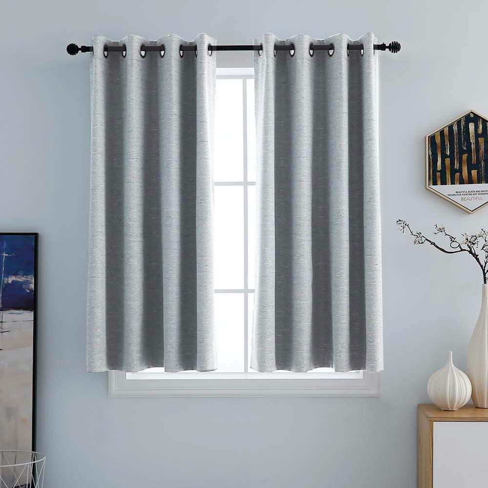 North Hills Home Grommet Panel Curtains Ash Grey/Stone/Pewter/Indigo Blue Belmar For Indoor and Commercial Use