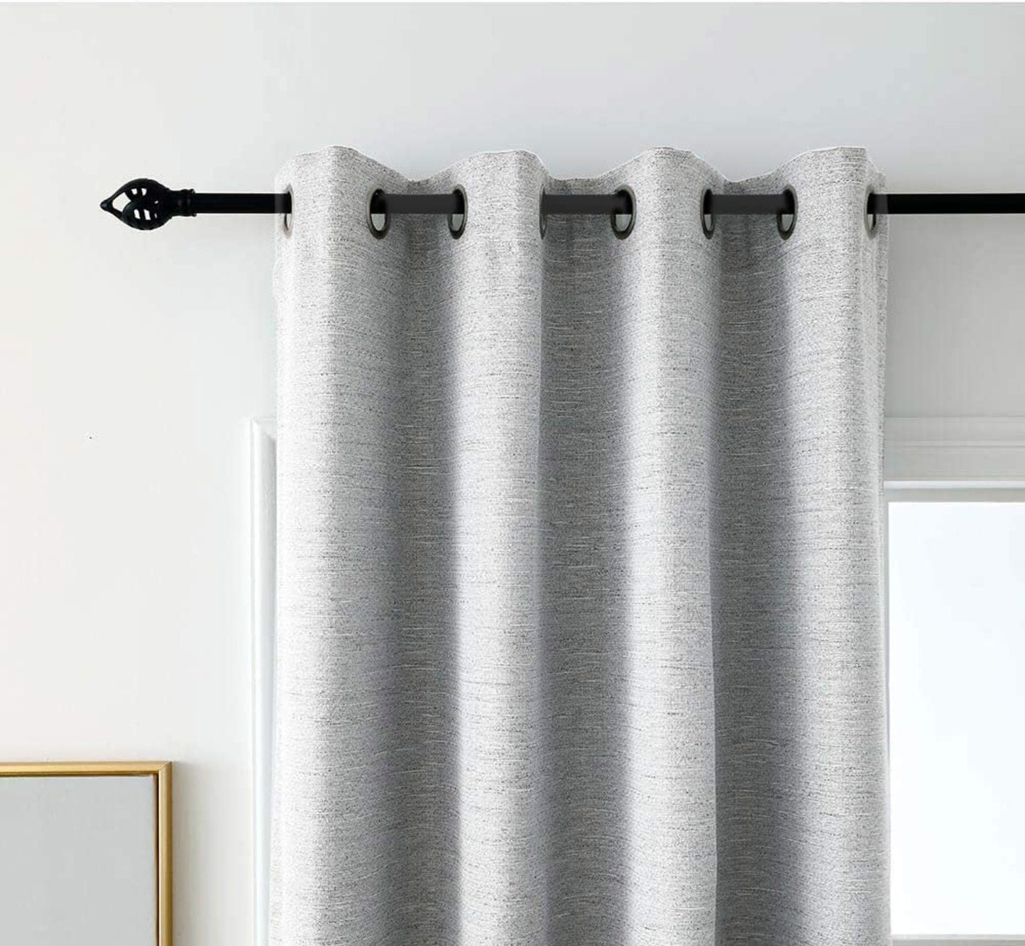 North Hills Home Grommet Panel Curtains Ash Grey/Stone/Pewter/Indigo Blue Belmar For Indoor and Commercial Use