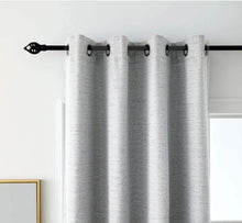 Load image into Gallery viewer, North Hills Home Grommet Panel Curtains Ash Grey/Stone/Pewter/Indigo Blue Belmar For Indoor and Commercial Use
