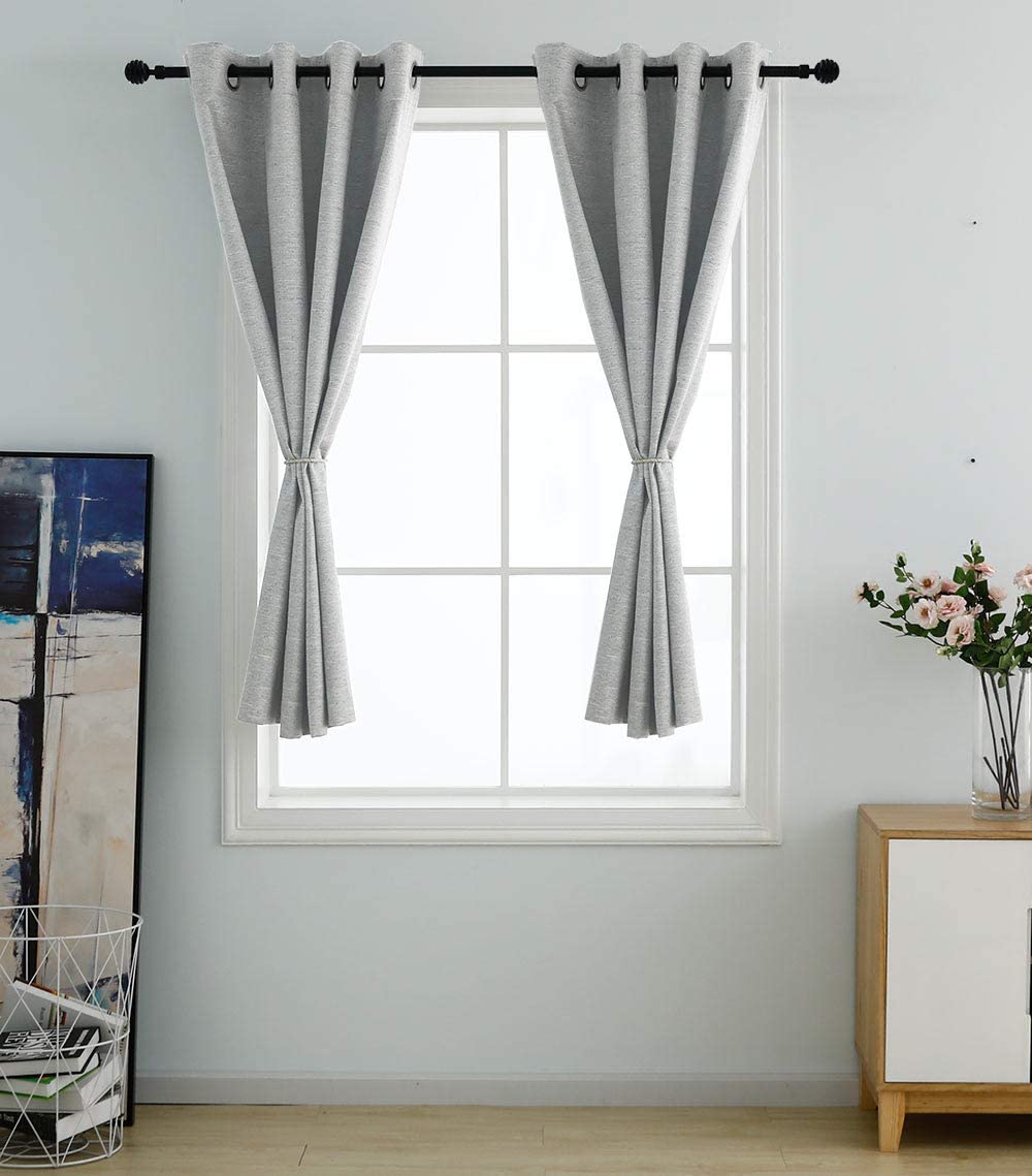 North Hills Home Grommet Panel Curtains Ash Grey/Stone/Pewter/Indigo Blue Belmar For Indoor and Commercial Use